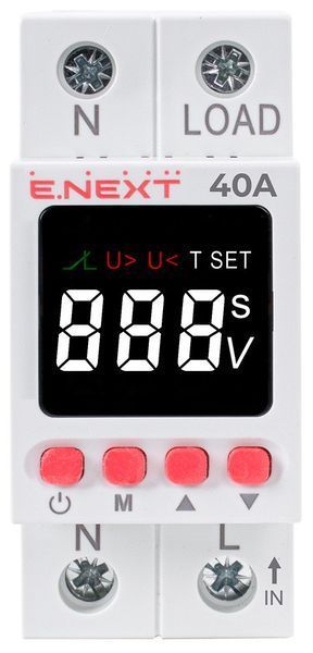Реле контроля напряжения однофазное 40А с индикацией e.control.v40 p0690032 p0690032 фото
