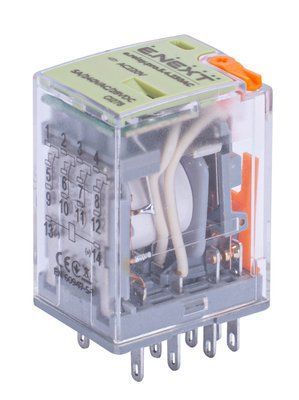 Реле промежуточное e.relay.pro.5.4.230AC, 5А, 4 группы контактов, катушка 230В АC E.NEXT p091007 p091007 фото