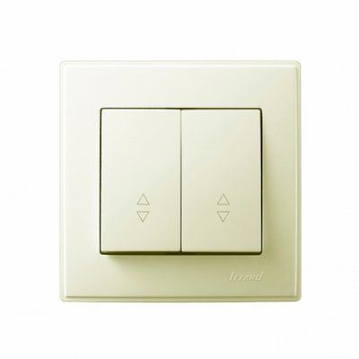 Выключатель проходной двойной LESYA крем тм Lezard 705-0303-106 для организации удобного управления освещением 705-0303-106 фото