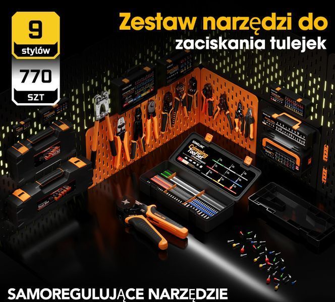 Набір Кліщі для обтиску з наконечниками 21 типа 0,25мм&sup2; - 6мм&sup2; SOMELINE&reg; 10А4/21 фото