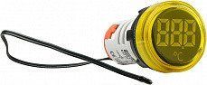 Круглый цифровой измеритель температуры ED16-22WD -25&deg;С &ndash; 150&deg;С (желтый) АСКО-УКРЕМ A0190010045 A0190010045 фото