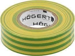 Изоляционная лента желто-зеленая PVC Hoegert HT1P286 фото