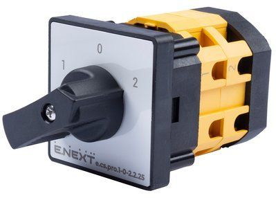 Пакетний перемікач e.cs.pro.1-0-2.2.25, (1-0-2), 2p, 25 для ручного вмикання, вимикання та перемикання електричних кіл p093027 фото