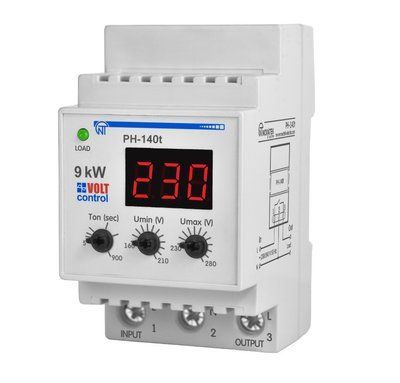 Pеле напряжения РН-140Т 9 kW однофазное с термозащитой 220В 40А, 50 Гц для защиты бытовой техники и электрооборудования РН-140Т фото