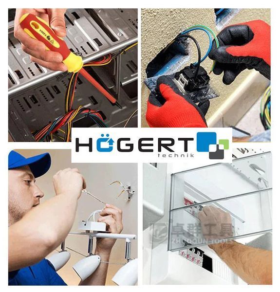 Набор изолированных диэлектрических отверток 6шт 1000V Hoegert HT1S996 фото