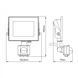 Прожектор з датчиком руху LL-2010ARD 10W 800Lm 6500K (145*126.5*71мм) чорний IP65 ARDERO 7843 7843 фото 4